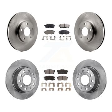 Front Rear Disc Brake Rotors And Ceramic Pads Kit For Nissan Maxima INFINITI I35 K8T-101206