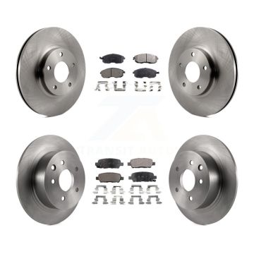 Front Rear Disc Brake Rotors And Ceramic Pads Kit For Nissan Altima K8T-101207