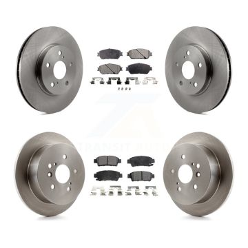 Front Rear Disc Brake Rotors And Ceramic Pads Kit For 2004-2010 Toyota Sienna K8T-101210