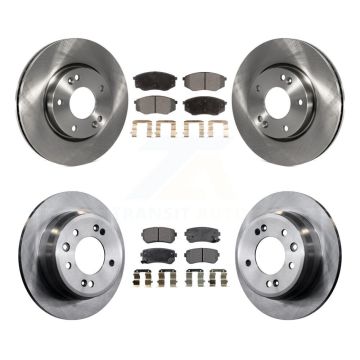 Front Rear Disc Brake Rotors And Ceramic Pads Kit For Hyundai Tucson Kia Sportage FWD K8T-101213