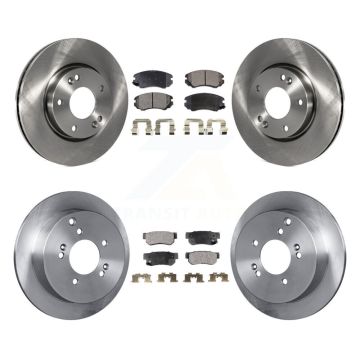 Front Rear Disc Brake Rotors And Ceramic Pads Kit For Hyundai Tucson Kia Sportage K8T-101215