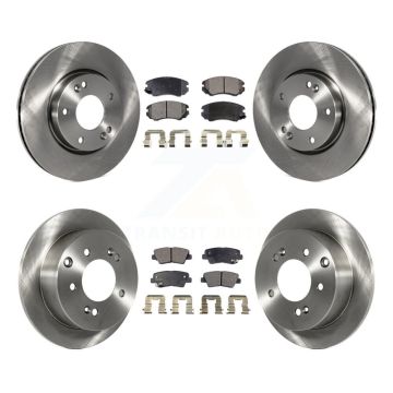 Front Rear Disc Brake Rotors And Ceramic Pads Kit For 2012-2013 Kia Soul K8T-101218