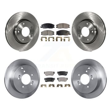 Front Rear Disc Brake Rotors And Ceramic Pads Kit For Hyundai Santa Fe K8T-101219