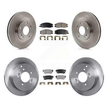 Front Rear Disc Brake Rotors And Ceramic Pads Kit For Hyundai Santa Fe K8T-101220