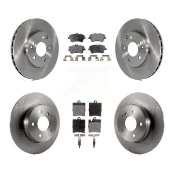 Front Rear Brake Rotors & Ceramic Pad Kit For 2003-2005 Mercedes-Benz C240 Wagon with RWD K8T-101224