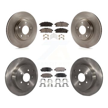 Front Rear Disc Brake Rotors And Ceramic Pads Kit For 2011-2017 Nissan Quest K8T-101230