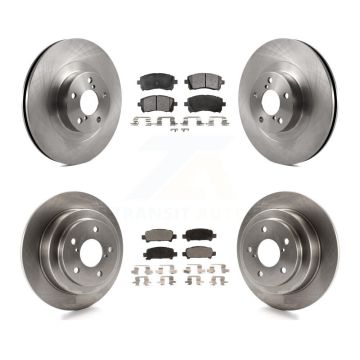 Front Rear Disc Brake Rotors And Ceramic Pads Kit For Subaru Impreza WRX K8T-101241