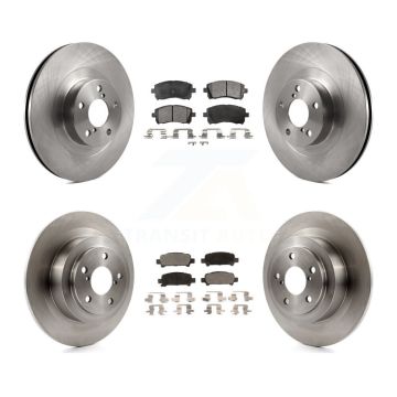 Front Rear Disc Brake Rotors And Ceramic Pads Kit For Subaru Outback Legacy K8T-101242