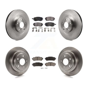 Front Rear Disc Brake Rotors And Ceramic Pads Kit For Subaru Forester Impreza Saab 9-2X K8T-101243