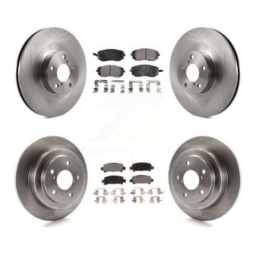 Front Rear Disc Brake Rotors And Ceramic Pads Kit For 2003 Subaru Forester Impreza K8T-101244