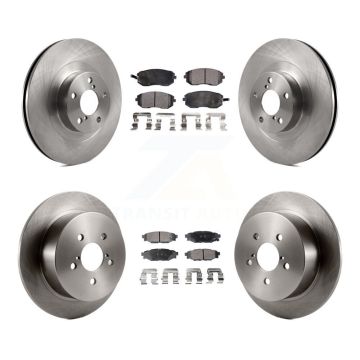 Front Rear Disc Brake Rotors And Ceramic Pads Kit For 2005 Subaru Outback Legacy K8T-101246