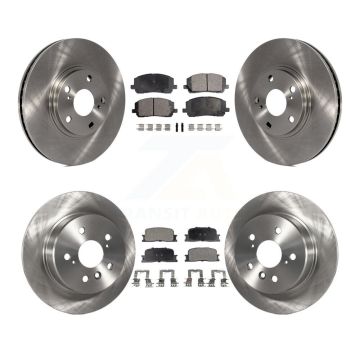 Front Rear Disc Brake Rotors And Ceramic Pads Kit For 2001-2003 Toyota Highlander AWD K8T-101249
