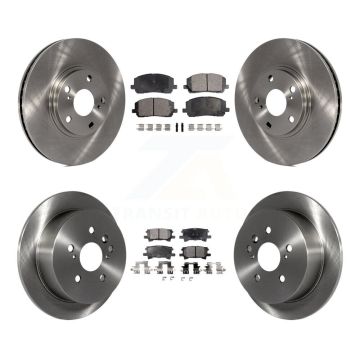Front Rear Disc Brake Rotors And Ceramic Pads Kit For Toyota Highlander K8T-101250