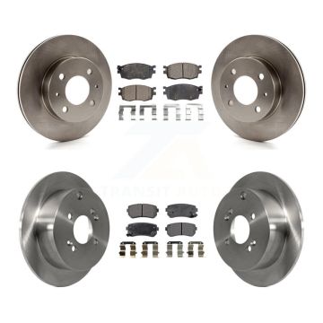 Front Rear Disc Brake Rotors And Ceramic Pads Kit For 2006 Hyundai Accent Hatchback K8T-101253