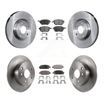 Front Rear Disc Brake Rotors And Ceramic Pads Kit For Nissan Altima Maxima K8T-101260