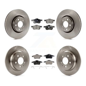 Front Rear Brake Rotor Ceramic Pad Kit For 2008 Volvo S60 With 316mm Diameter K8T-101269