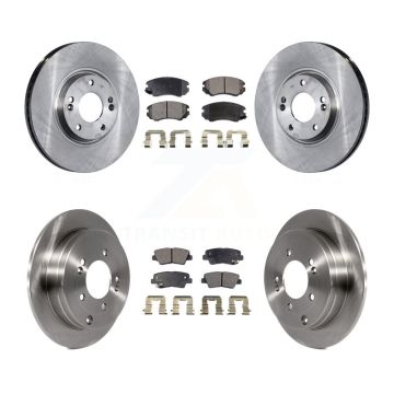 Front Rear Disc Brake Rotors And Ceramic Pads Kit For Kia Amanti Hyundai Azera K8T-101273