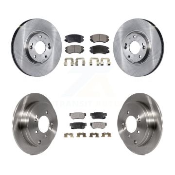 Front Rear Disc Brake Rotors And Ceramic Pads Kit For 2006-2009 Hyundai Azera K8T-101274