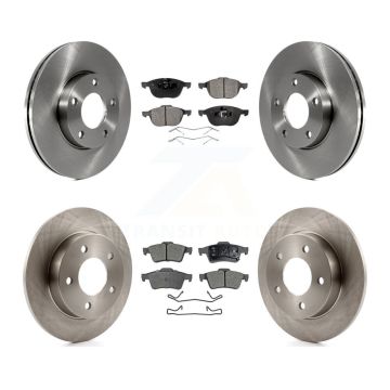 Front Rear Disc Brake Rotors And Ceramic Pads Kit For 2004-2005 Mazda 3 2.0L K8T-101282