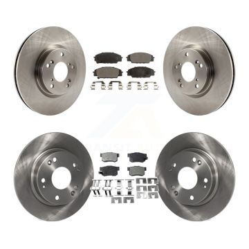 Front Rear Disc Brake Rotors And Ceramic Pads Kit For Honda Civic Acura CSX K8T-101290
