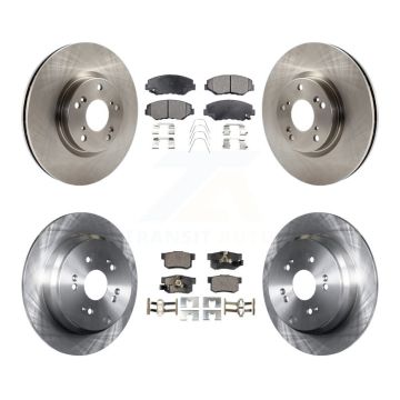 Front Rear Disc Brake Rotors And Ceramic Pads Kit For 2005-2006 Honda CR-V K8T-101291