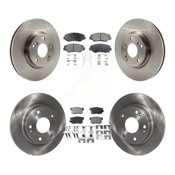 Front Rear Disc Brake Rotors And Ceramic Pads Kit For Honda Civic Acura ILX K8T-101292