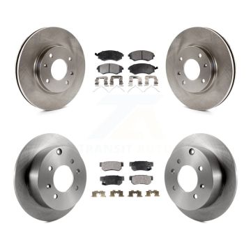 Front Rear Disc Brake Rotors And Ceramic Pads Kit For Hyundai Sonata Kia Optima Magentis K8T-101293