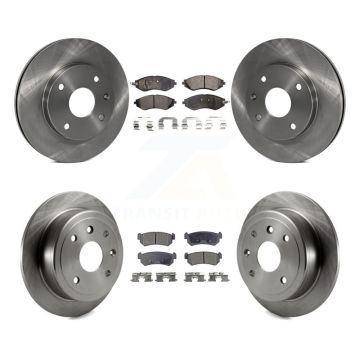Front Rear Disc Brake Rotors And Ceramic Pads Kit For Chevrolet Optra Suzuki Forenza Reno K8T-101296