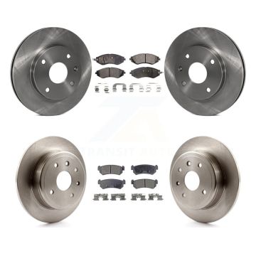Front Rear Brake Rotor Ceramic Pad Kit For Chevrolet Optra With 276mm Diameter K8T-101298
