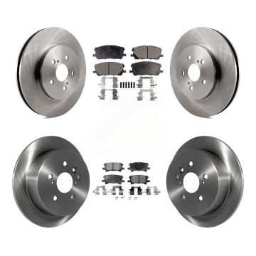 Front Rear Brake Rotor And Ceramic Pad Kit For Lexus RX350 RX330 Toyota Highlander RX400h K8T-101299