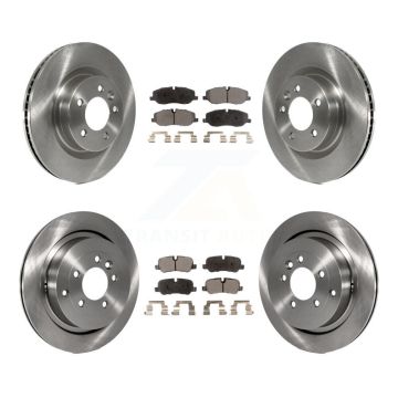Front Rear Disc Brake Rotors And Ceramic Pads Kit For Land Rover LR3 Range Sport K8T-101300