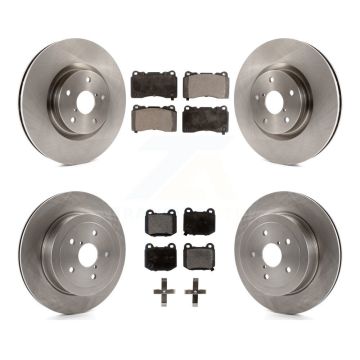 Front Rear Disc Brake Rotors And Ceramic Pads Kit For Subaru Impreza K8T-101304