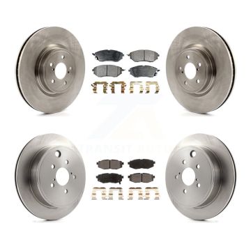 Front Rear Disc Brake Rotors And Ceramic Pads Kit For Subaru Outback Legacy K8T-101307