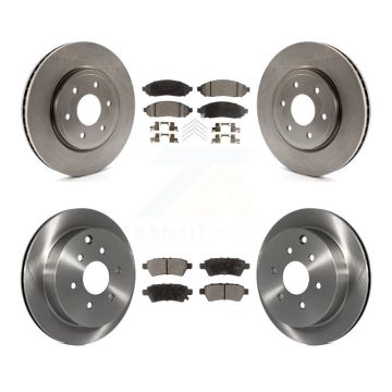 Front Rear Disc Brake Rotors And Ceramic Pads Kit For 2006-2007 Nissan Xterra K8T-101313