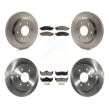 Front Rear Disc Brake Rotors And Ceramic Pads Kit For Nissan TITAN INFINITI QX56 Armada K8T-101333