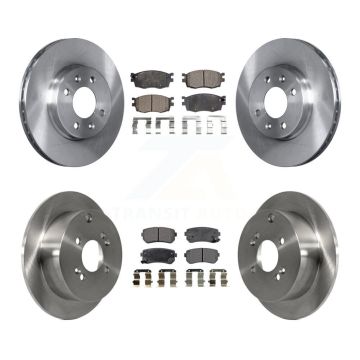 Front Rear Disc Brake Rotors And Ceramic Pads Kit For Hyundai Accent Kia Rio5 Rio K8T-101338