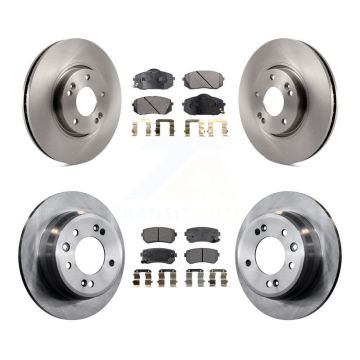 Front Rear Disc Brake Rotors And Ceramic Pads Kit For Hyundai Tucson Kia Sportage K8T-101347