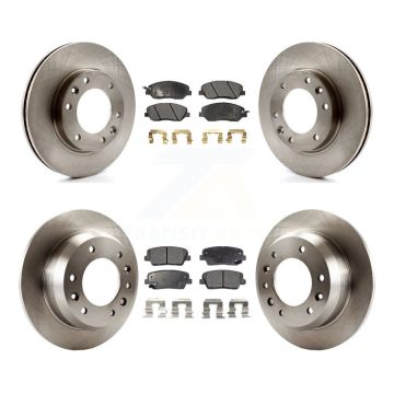 Front Rear Disc Brake Rotors And Ceramic Pads Kit For Kia Sedona Hyundai Entourage K8T-101361
