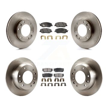 Front Rear Disc Brake Rotors Ceramic Pad Kit For Hyundai Entourage Kia Sedona To 04/27/06 K8T-101362
