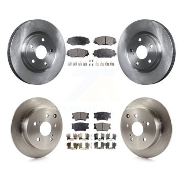 Front Rear Disc Brake Rotors And Ceramic Pads Kit For Toyota Matrix Pontiac Vibe K8T-101364