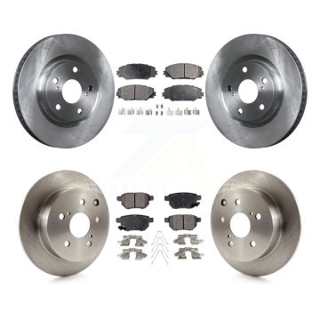 Front Rear Disc Brake Rotors And Ceramic Pads Kit For 2010 Toyota Matrix XRS K8T-101365
