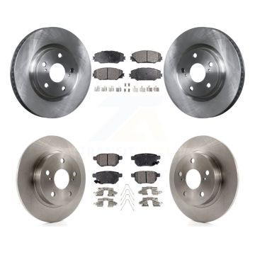 Front Rear Disc Brake Rotors And Ceramic Pads Kit For 2011-2016 Scion tC K8T-101369