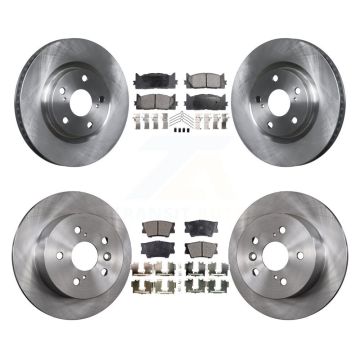 Front Rear Disc Brake Rotors & Ceramic Pad Kit For Toyota Camry Lexus ES350 Avalon ES300h K8T-101371