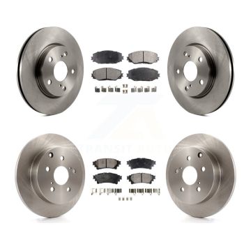 Front Rear Disc Brake Rotors And Ceramic Pads Kit For 2012-2018 Toyota Prius V K8T-101378
