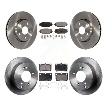 Front Rear Disc Brake Rotors And Ceramic Pads Kit For Lexus IS250 K8T-101387