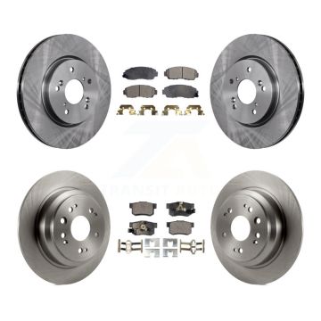 Front Rear Disc Brake Rotors And Ceramic Pads Kit For Honda Accord Crosstour K8T-101396