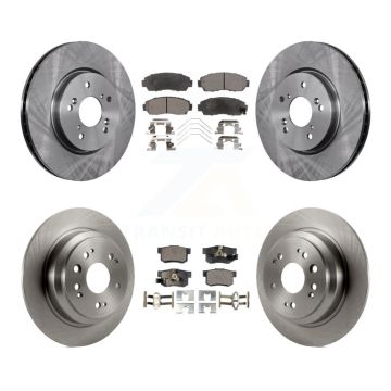Front Rear Disc Brake Rotors And Ceramic Pads Kit For Honda Crosstour Accord K8T-101398