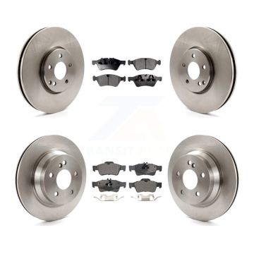 Front Rear Disc Brake Rotors And Ceramic Pads Kit For Mercedes-Benz E550 AWD K8T-101399