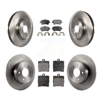 Front Rear Brake Rotors Ceramic Pad Kit For 07-08 Mercedes-Benz SLK280 With Sport Package K8T-101401
