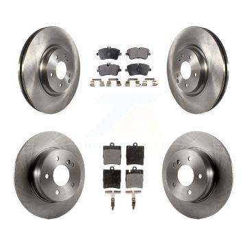 Front Rear Brake Rotor & Ceramic Pad Kit For 2004 Mercedes-Benz C320 Wagon/Coupe with RWD K8T-101402